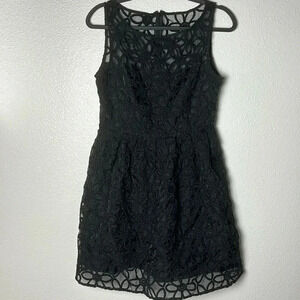 ☀️BB Dakota Black Floral Sheer Dress